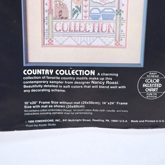 Dimensions Counted Cross Stitch Kit Country Collection 3602‎ Nancy Rossi USA - Picture 10 of 12